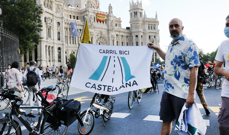 carril bici Castellana Madrid