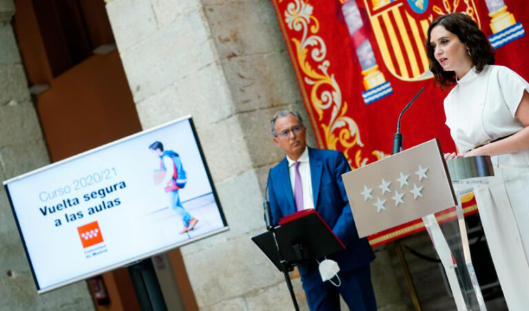 Vuelta al cole segura Madrid COVID
