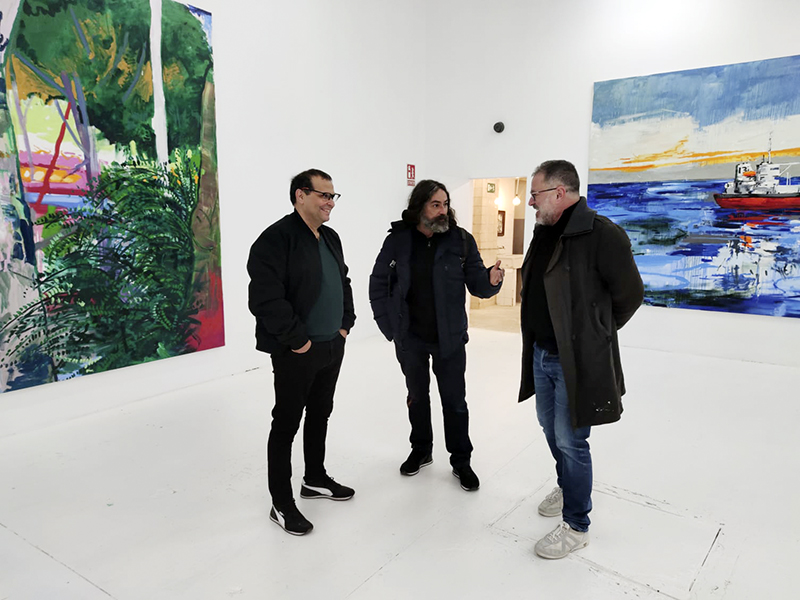 VETA Izq Dcha.Santiago Ydáyez Matias Sanchez Abraham Lacalle - Tres pintores españoles inauguran Veta, la galería de arte que marca tendencia en la escena madrileña