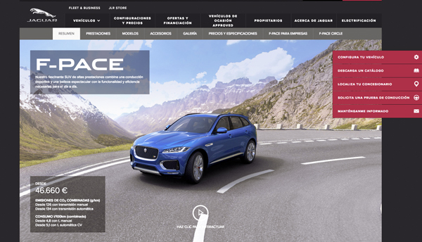 CLIOCA sobre la imagen para ver más información en la página oficial de Jaguar.