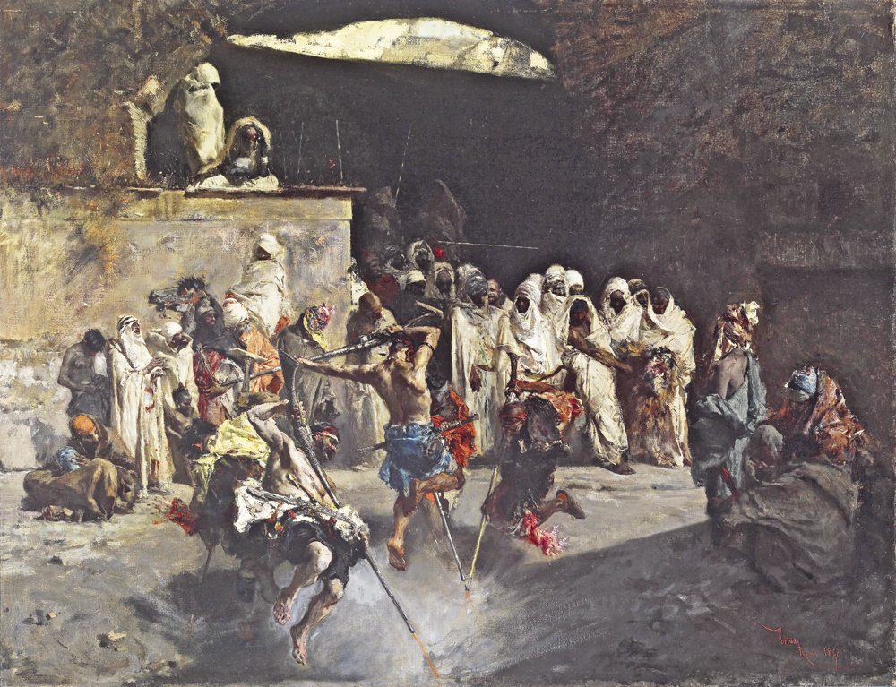 Fantasía árabe (1865), de Mariano Fortuny. Este cuadro está en Metropolitan de Nueva York.