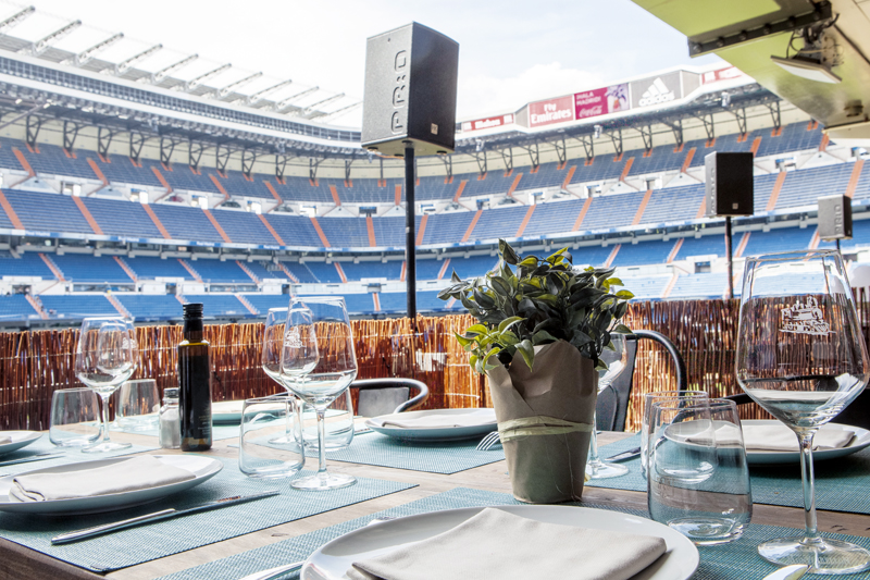 La terraza del Bernabéu. Del restaurante La Esquina.