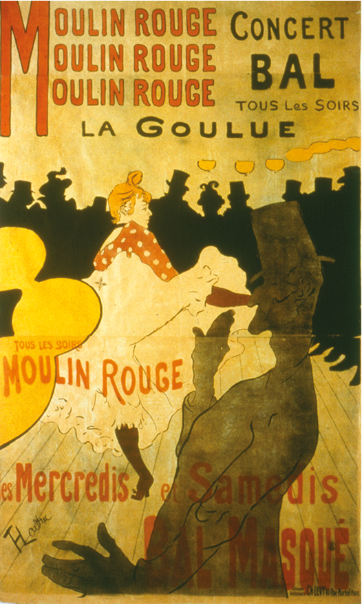 Moulin Rouge, La Goulue. 1891. Henri Tolouse-Lautrec