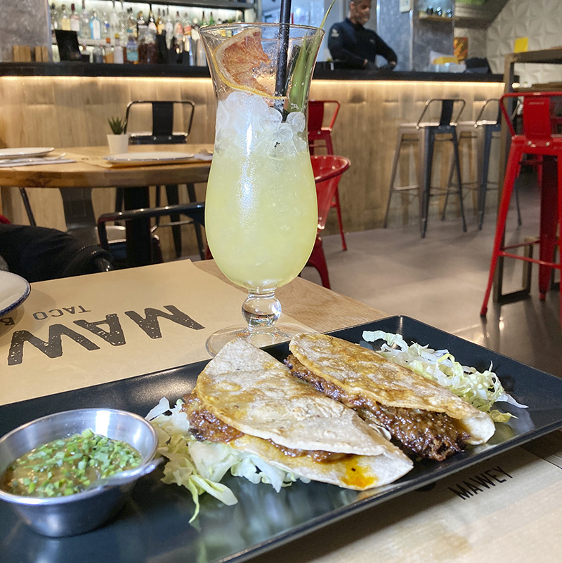 mawey taco bar restaurante mexicano planes madrid