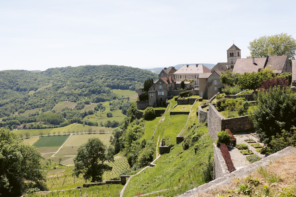 Le paysage depuis le Château Chalon.