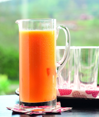 zumo de papaya y naranja
