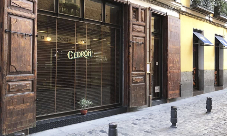 Cedrón wine bar restaurante La Latina Madrid