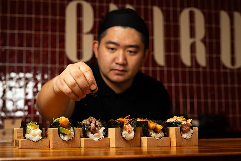 restaurante japones Chiru mini handrolls