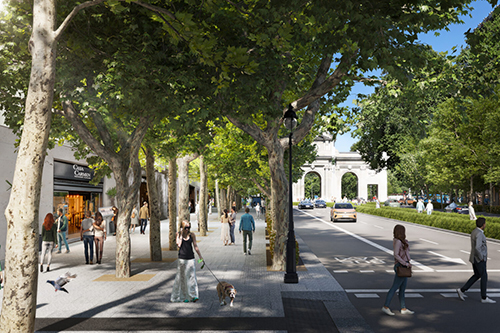Luz verde a la remodelación de la calle de Alcalá entre Cibeles y la Puerta de Alcalá