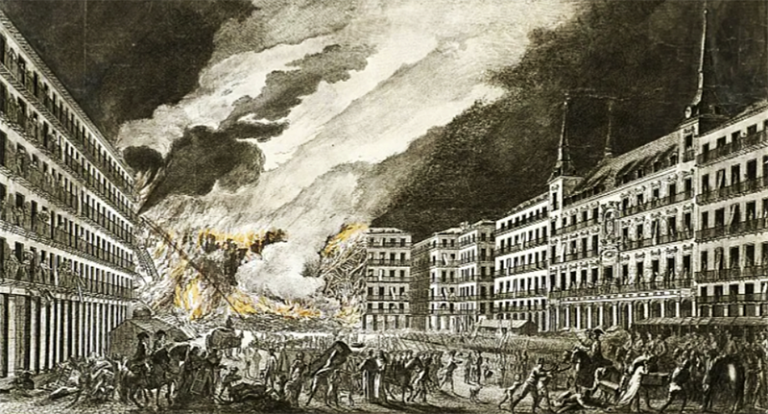 Incendio Plaza Mayor de Madrid